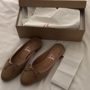 Christian Louboutin Sweetie Jane Flat Mules in Blush NWT 38.5